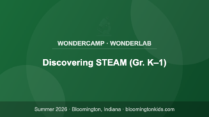 Discovering STEAM (Gr. K–1) - WonderCamp · WonderLab