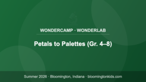 Petals to Palettes (Gr. 4–8) - WonderCamp · WonderLab