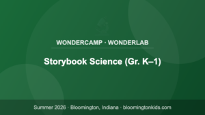 Storybook Science (Gr. K–1) - WonderCamp · WonderLab