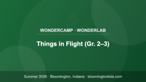 Things in Flight (Gr. 2–3) - WonderCamp · WonderLab